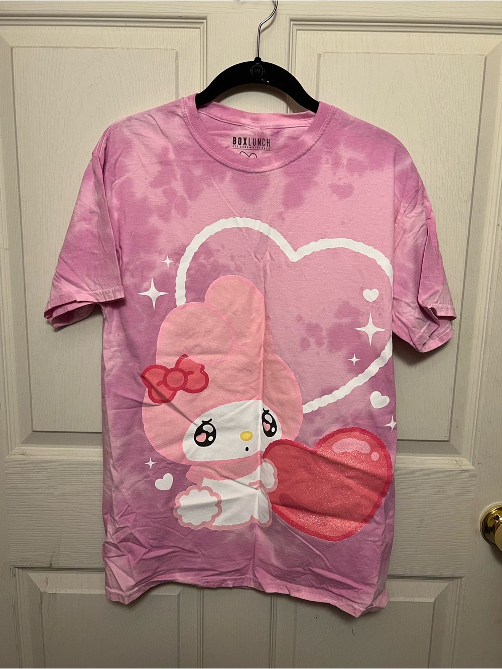 Sanrio Emo-Kyun My Melody Glitter Heart Women's T-Shirt